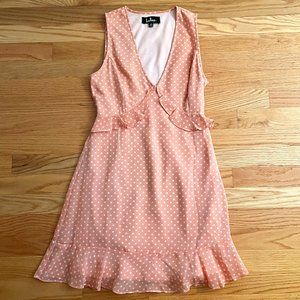 Pink and White Polka Dot Dress